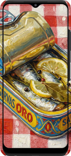 3D пластиковый матовый чехол Vintage Sardine Tin Phone для Samsung Galaxy A22 5G A226B - 6772m-2581 изображение 