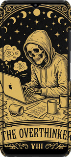 3D пластиковый матовый чехол The Overthinker для Samsung Galaxy A22 5G A226B - 6774m-2581 изображение 