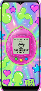 3D пластиковый матовый чехол Y2K Aesthetic Retro Pet: Годуй мене кавою для Samsung Galaxy A22 5G A226B - 6784m-2581 изображение 