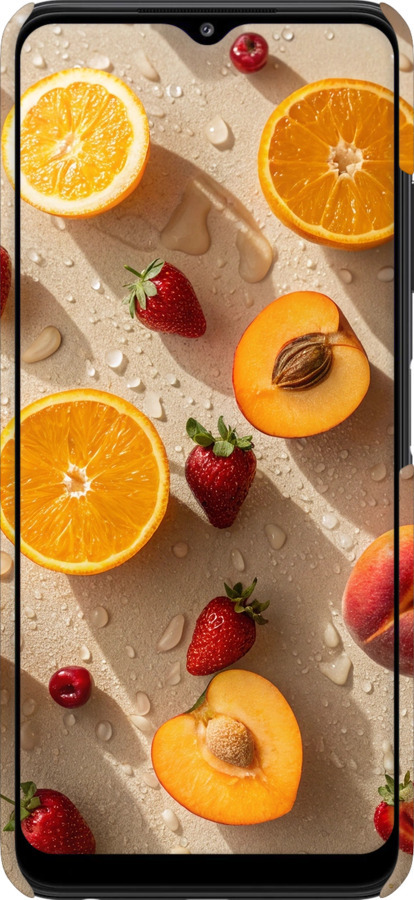 3D пластиковий матовий чехол Фрукти 3 для Samsung Galaxy A22 5G A226B - 6703m-2581 изображение 