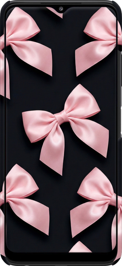 3D пластиковый матовый чехол Coquette Ribbons Dark Coquette для Samsung Galaxy A22 5G A226B - 6767m-2581 изображение 