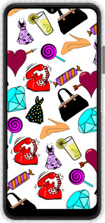 Чехол Bumper чехол stickers для Samsung Galaxy A22 5G A226B - 4757pc-2581 изображение 