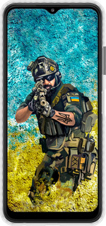 Чохол Bumper чехол Воїн ЗСУ для Samsung Galaxy A22 5G A226B - 5311pc-2581 изображение 