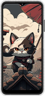 Чохол Bumper чехол Японія - кіт на даху для Samsung Galaxy A22 5G A226B - 5582pc-2581 изображение 