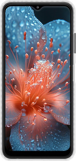 Чехол Bumper чехол Роса на цветке для Samsung Galaxy A22 5G A226B - 6039pc-2581 изображение 