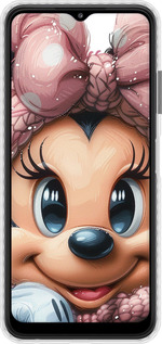 Чехол Bumper чехол Минни Маус с бантиком для Samsung Galaxy A22 5G A226B - 6055pc-2581 изображение 
