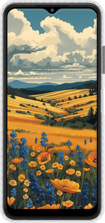 Чехол Bumper чехол Украинское поле для Samsung Galaxy A22 5G A226B - 6082pc-2581 изображение 