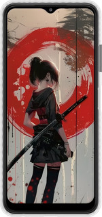 Чохол Bumper чехол Сутінки воїна: Танок з катаною для Samsung Galaxy A22 5G A226B - 6123pc-2581 изображение 