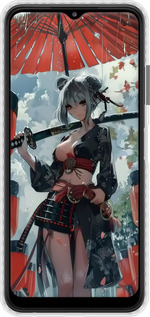 Чехол Bumper чехол Гейша-воин для Samsung Galaxy A22 5G A226B - 6124pc-2581 изображение 