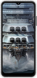 Чехол Bumper чехол Линкор, world of tanks, wargaming, военный корабль для Samsung Galaxy A22 5G A226B - 6453pc-2581 изображение 