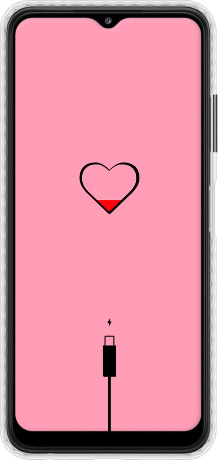 Чехол Bumper чехол Подзарядка сердца1 для Samsung Galaxy A22 5G A226B - 4275pc-2581 изображение 