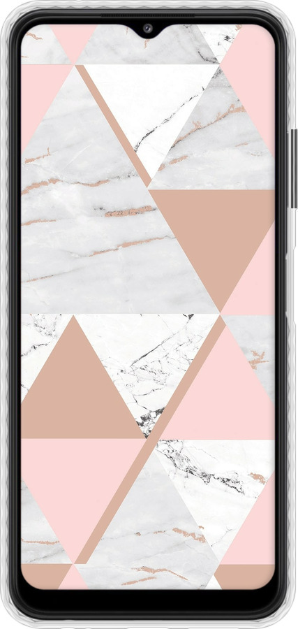 Чехол Bumper чехол Мраморная симметрия для Samsung Galaxy A22 5G A226B - 4344pc-2581 изображение 