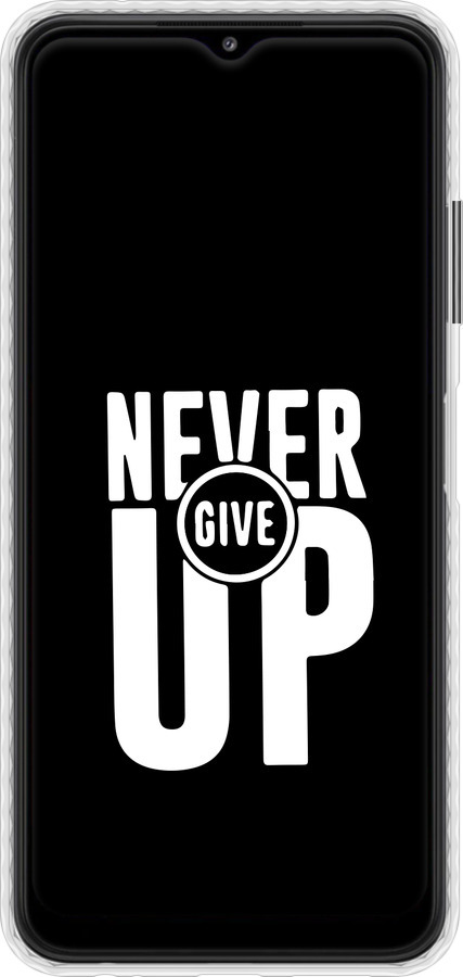 Чохол Bumper чехол Ніколи не здавайся для Samsung Galaxy A22 5G A226B - 4572pc-2581 изображение 