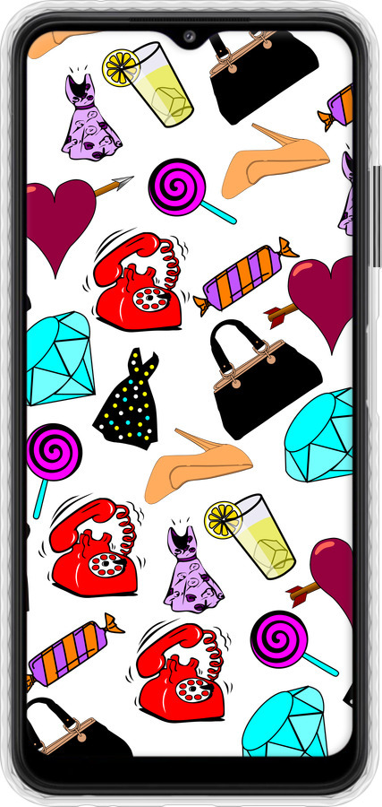 Чехол Bumper чехол stickers для Samsung Galaxy A22 5G A226B - 4757pc-2581 изображение 