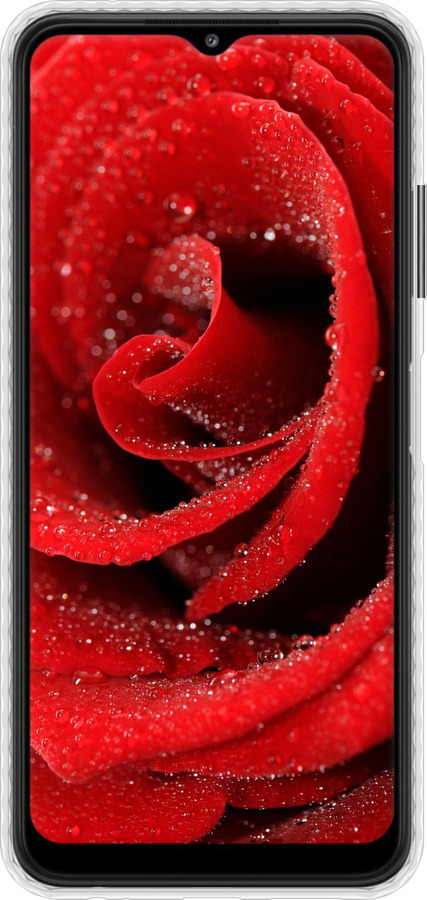Чехол Bumper чехол Красная роза для Samsung Galaxy A22 5G A226B - 529pc-2581 изображение 