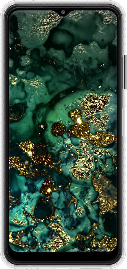 Чехол Bumper чехол Мрамор золото богатство для Samsung Galaxy A22 5G A226B - 5419pc-2581 изображение 
