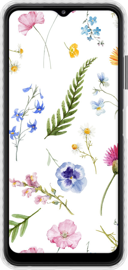 Чохол Bumper чехол Квітковий фон v2 для Samsung Galaxy A22 5G A226B - 5472pc-2581 изображение 