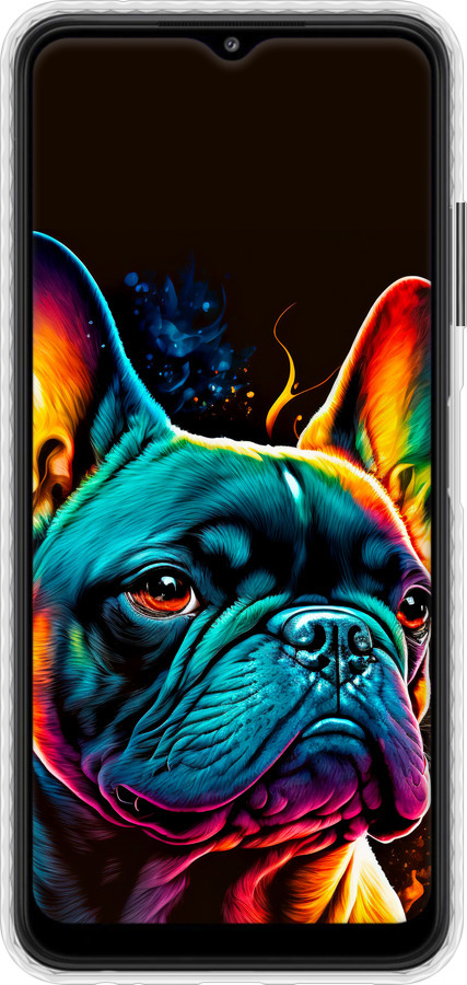 Чохол Bumper чехол Яскравий бульдог для Samsung Galaxy A22 5G A226B - 5547pc-2581 изображение 