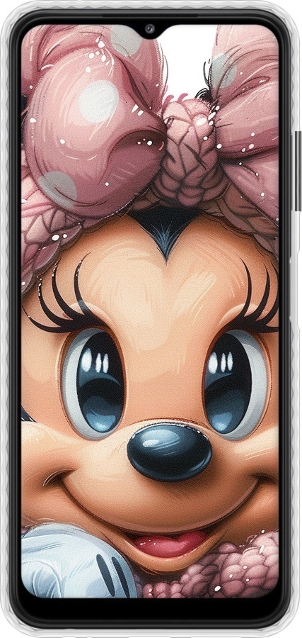 Чехол Bumper чехол Минни Маус с бантиком для Samsung Galaxy A22 5G A226B - 6055pc-2581 изображение 
