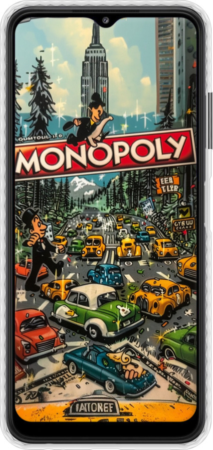 Чехол Bumper чехол Городской драйв Monopoly для Samsung Galaxy A22 5G A226B - 6088pc-2581 изображение 
