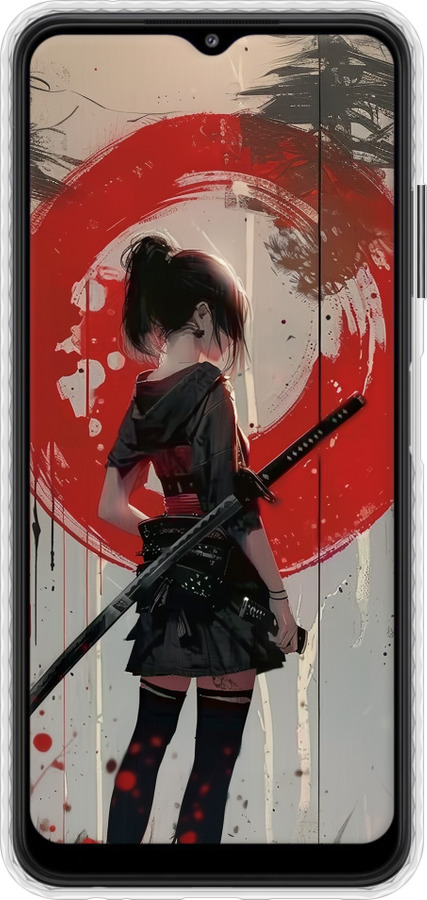 Чохол Bumper чехол Сутінки воїна: Танок з катаною для Samsung Galaxy A22 5G A226B - 6123pc-2581 изображение 