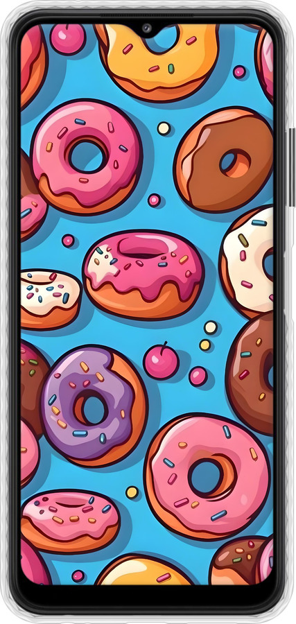 Чохол Bumper чехол Пончики для Samsung Galaxy A22 5G A226B - 6318pc-2581 изображение 