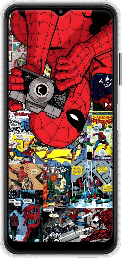 Чехол Bumper чехол Человек паук 2 для Samsung Galaxy A22 5G A226B - 6333pc-2581 изображение 