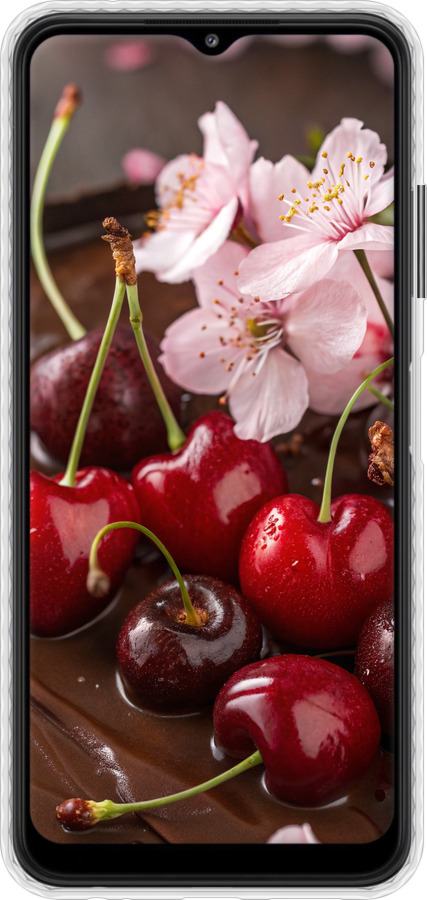 Чохол Bumper чехол Вишня у шоколаді для Samsung Galaxy A22 5G A226B - 6698pc-2581 изображение 