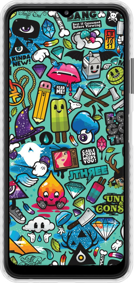 Чохол Bumper чехол Стікер бомбінг 1 для Samsung Galaxy A22 5G A226B - 693pc-2581 изображение 