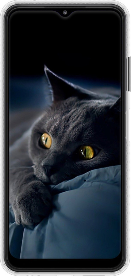 Чохол Bumper чехол Димчастий кіт для Samsung Galaxy A22 5G A226B - 825pc-2581 изображение 