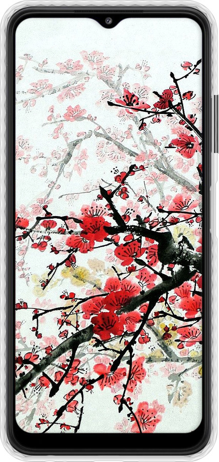 Чохол Bumper чехол Квітучий кущ для Samsung Galaxy A22 5G A226B - 831pc-2581 изображение 