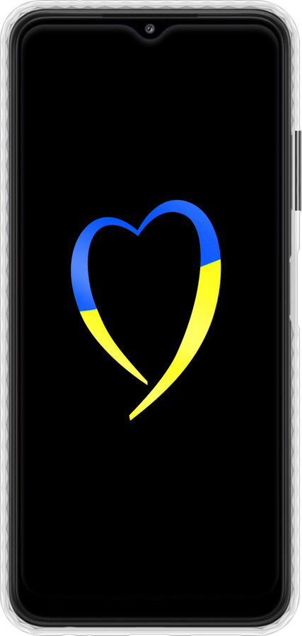 Чохол Bumper чехол Жовто-блакитне серце для Samsung Galaxy A22 5G A226B - 885pc-2581 изображение 