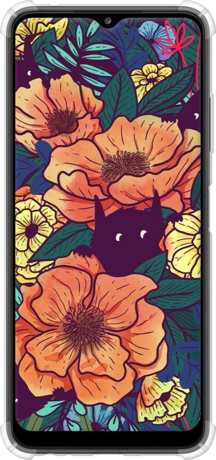 Силикон с усиленными углами чехол С изображением полевых цветов для Samsung Galaxy A22 5G A226B - 6419sp-2581 изображение 