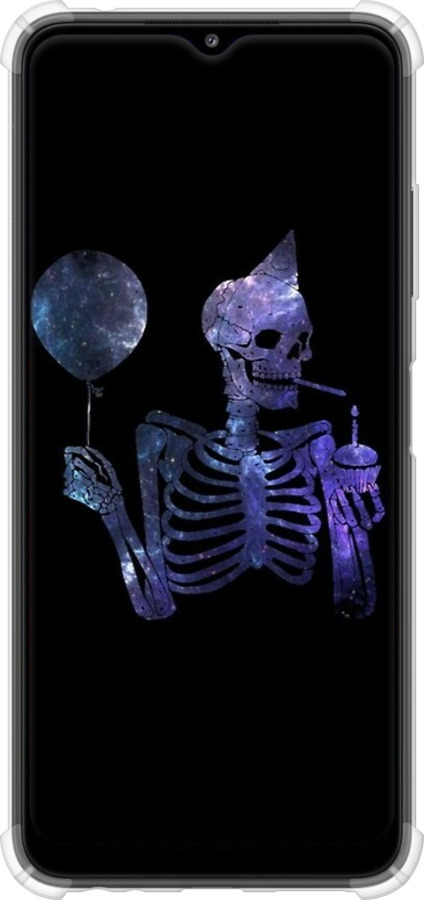 Силикон с усиленными углами чехол Скелетное искусство для Samsung Galaxy A22 5G A226B - 6536sp-2581 изображение 