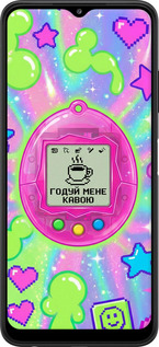 Силиконовый чехол Y2K Aesthetic Retro Pet: Годуй мене кавою для Samsung Galaxy A22 5G A226B - 6784u-2581 изображение 