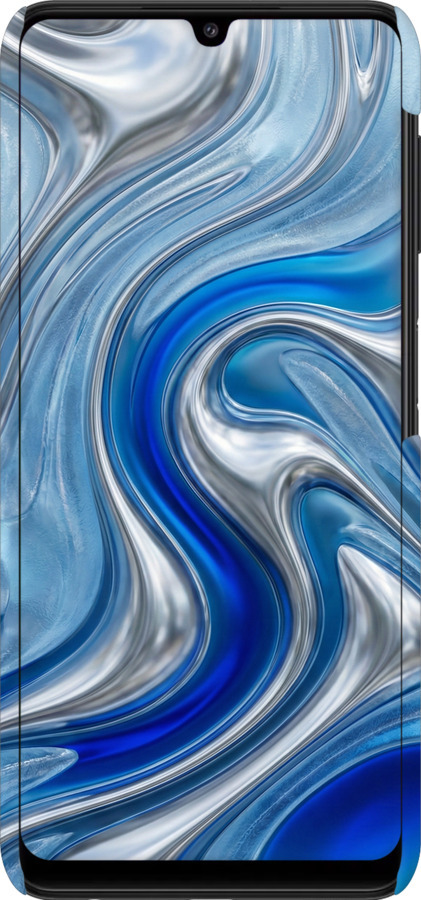 3D пластиковый матовый чехол Liquid Chrome для Samsung Galaxy M32 M325F - 6781m-2558 изображение 