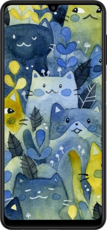 2D пластиковий чехол Із зображенням котячого лісу для Samsung Galaxy A22 A225F - 6447t-2270 изображение 