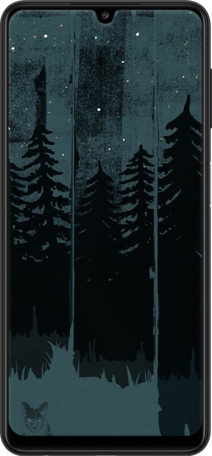 2D пластиковий чехол Лисиця та нічний ліс для Samsung Galaxy M22 M225F - 6481t-2551 изображение 