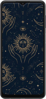 TPU чехол Celestial Harmony: Sun & Moon Gold Mystic Pattern для Samsung Galaxy A23 A235F - 6778b-2587 изображение 