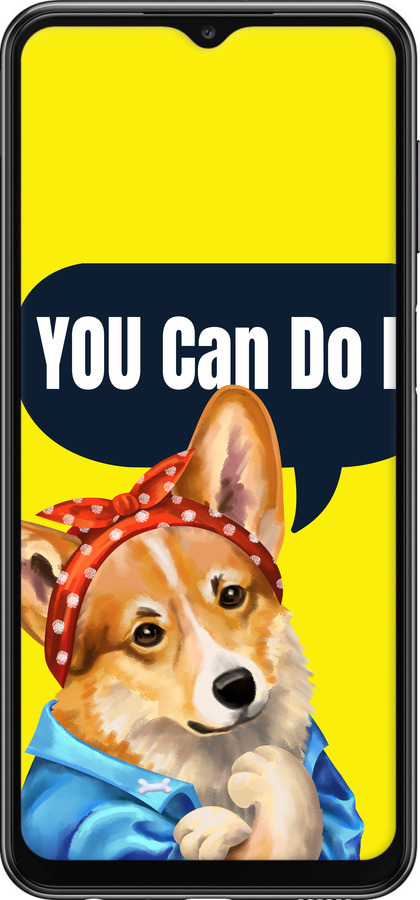 TPU чехол чехол с корги You Can Do It для Samsung Galaxy A23 A235F - 6184b-2587 изображение 