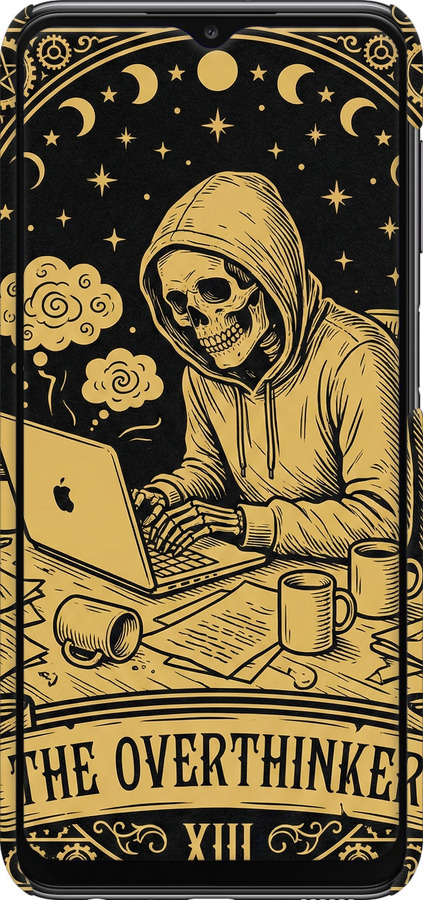 3D пластиковый матовый чехол The Overthinker для Samsung Galaxy A23 A235F - 6774m-2587 изображение 