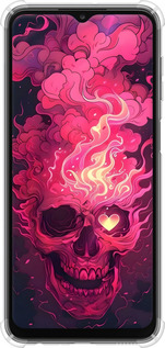 Силикон с усиленными углами чехол Череп арт для Samsung Galaxy A23 A235F - 6385sp-2587 изображение 