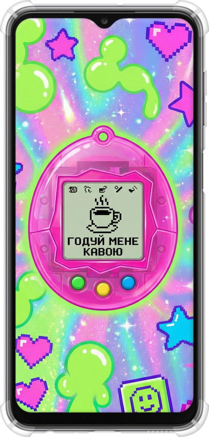 Силикон с усиленными углами чехол Y2K Aesthetic Retro Pet: Годуй мене кавою для Samsung Galaxy A23 A235F - 6784sp-2587 изображение 