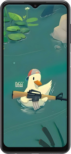 Силиконовый чехол Уточка с автоматом для Samsung Galaxy A23 A235F - 6356u-2587 изображение 