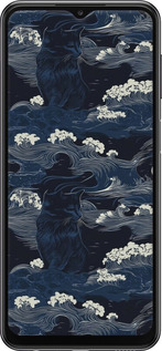 Силиконовый чехол Морская тематика в стиле арт-деко для Samsung Galaxy A23 A235F - 6520u-2587 изображение 