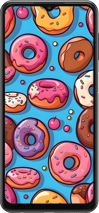 Силіконовий чехол Пончики для Samsung Galaxy A23 A235F - 6318u-2587 изображение 