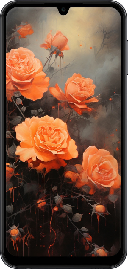 TPU чехол Оранжевые розы для Samsung Galaxy A24 A245F - 5944b-3020 изображение 