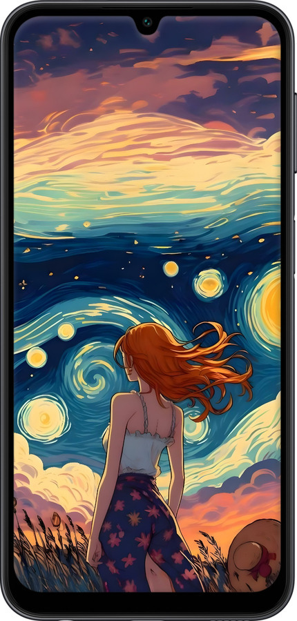 TPU чехол Девушка Арт для Samsung Galaxy A24 A245F - 6325b-3020 изображение 