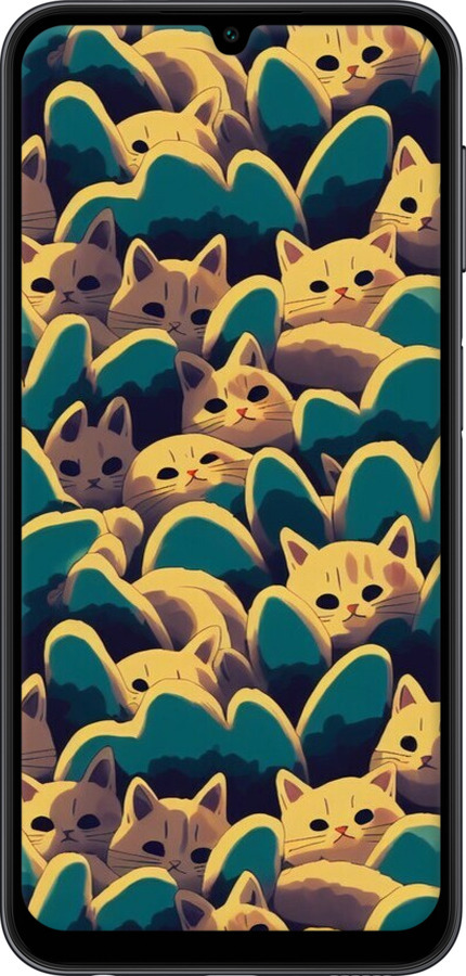 TPU чехол С изображением кошек для Samsung Galaxy A24 A245F - 6429b-3020 изображение 