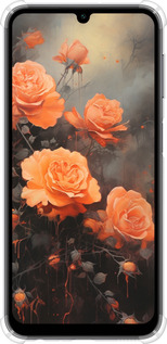 Силикон с усиленными углами чехол Оранжевые розы для Samsung Galaxy A24 A245F - 5944sp-3020 изображение 